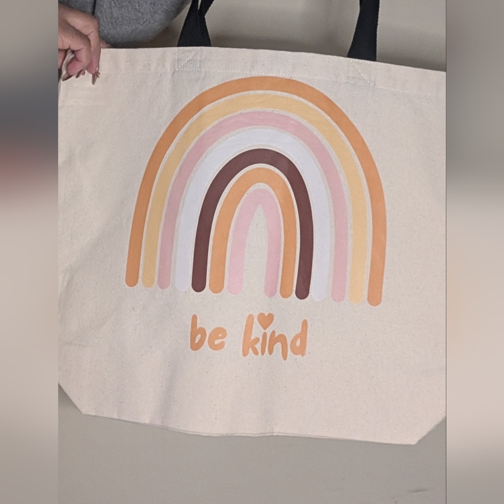 Be Kind Rainbow Tote Bag